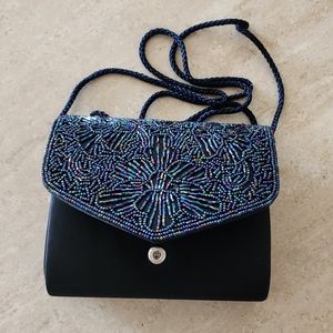 NWOT. La Regale Crossbody or Evening Shiny Beads Bag.